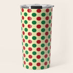 Christmas Polka Dot Pattern Travel Mug Gallery Image 1