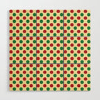 Christmas Polka Dot Pattern Wood Wall Art Gallery Image 1