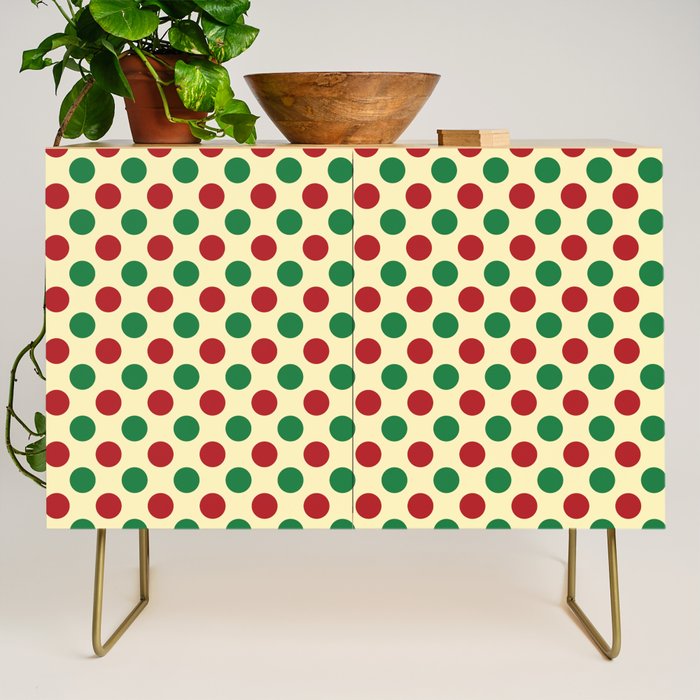 Christmas Polka Dot Pattern Credenza Gallery Image 1