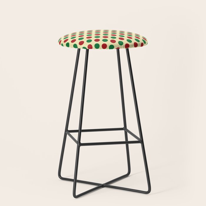 Christmas Polka Dot Pattern Stool Gallery Image 1