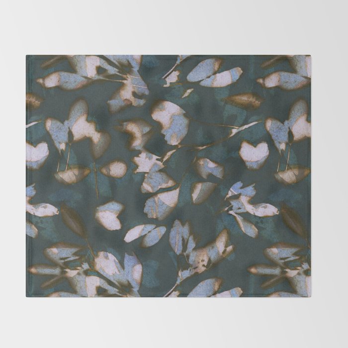 Botanical Shadows #3 Throw Blanket Gallery Image 2
