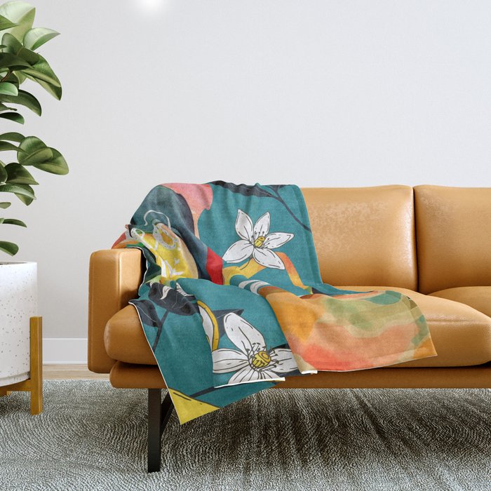 Tea Time 3 Throw Blanket Gallery Image 1