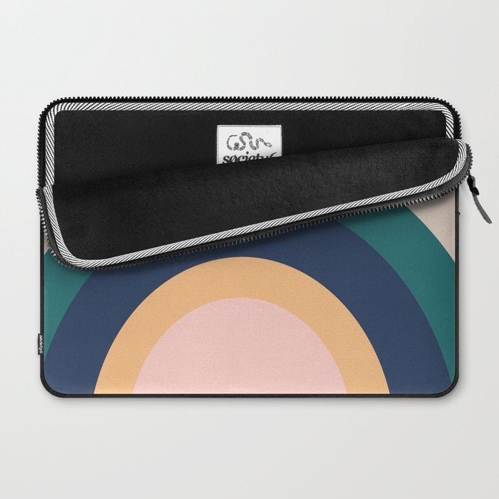 Triple Rainbow in Green Laptop Sleeve Gallery Image 2