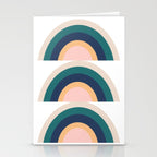Triple Rainbow in Green Stationery Card Gallery Image 2