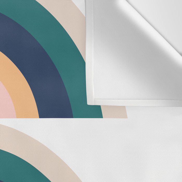 Triple Rainbow in Green Wall Tapestry Gallery Image 3