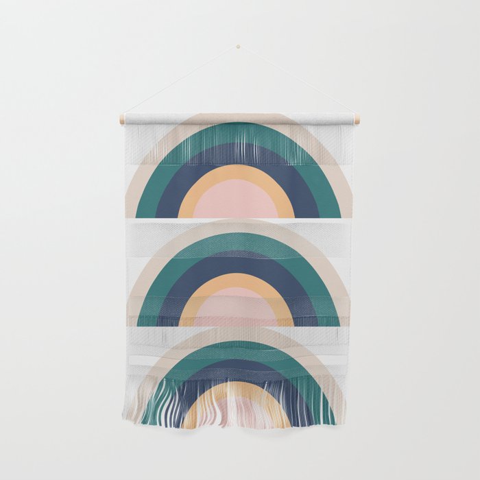 Triple Rainbow in Green Wall Hanging Gallery Image 1