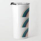 Triple Rainbow in Green Travel Mug Gallery Image 3
