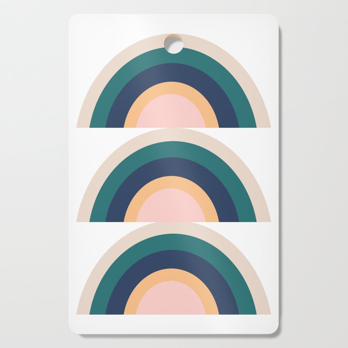 Triple Rainbow in Green Cutting Board Gallery Image 1