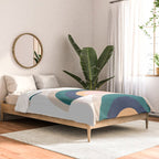 Triple Rainbow in Green Comforter Gallery Image 2