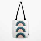 Triple Rainbow in Green Tote Bag Gallery Image 2