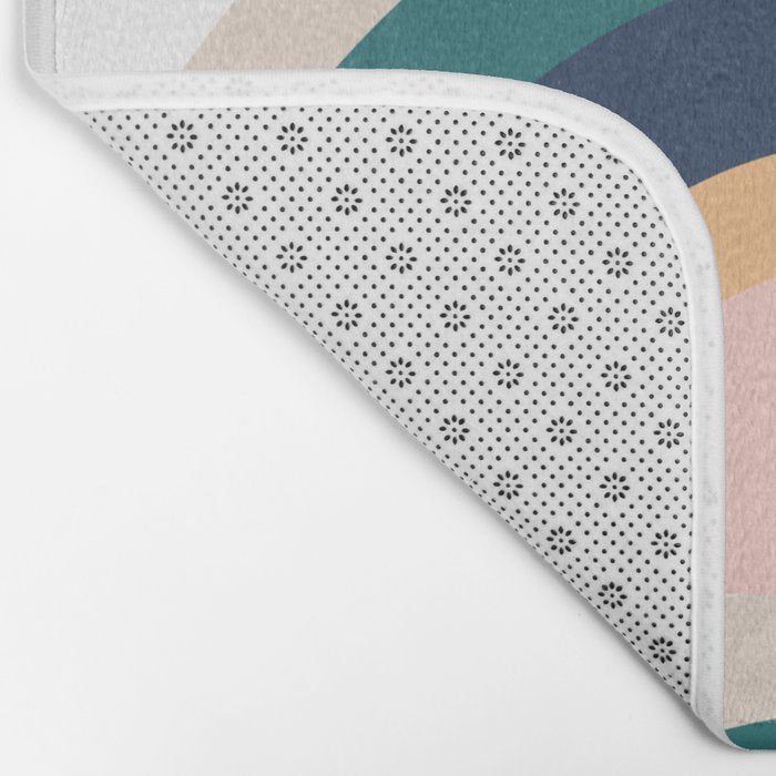 Triple Rainbow in Green Bath Mat Gallery Image 2