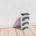 Triple Rainbow in Green Travel Mug Gallery Image 4