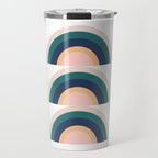 Triple Rainbow in Green Travel Mug Gallery Image 1