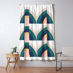 Triple Rainbow in Green Window Curtain Gallery Image 5