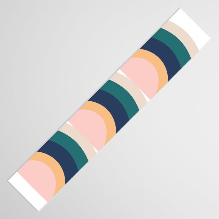 Triple Rainbow in Green Table Runner Gallery Image 3