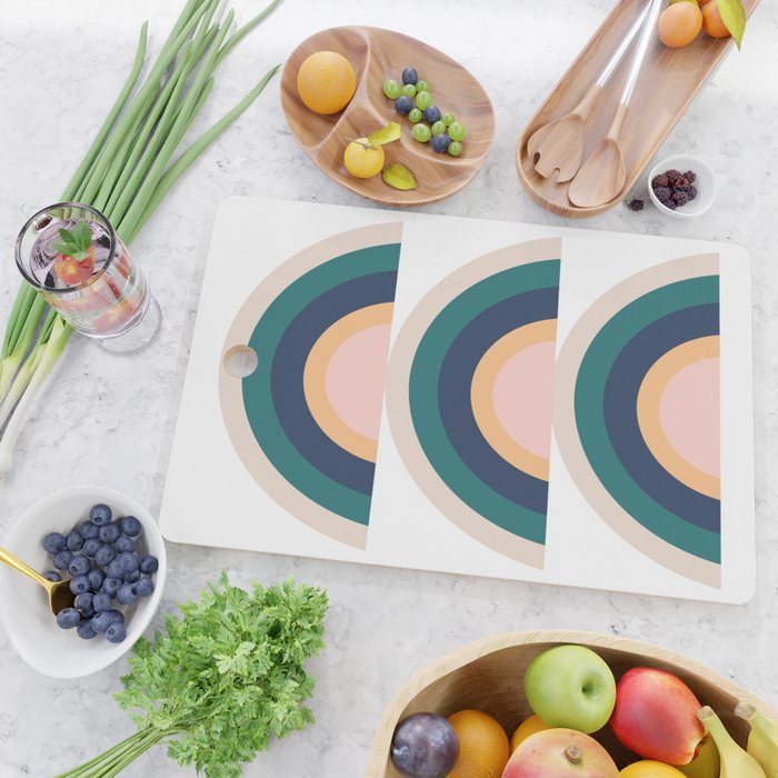 Triple Rainbow in Green Cutting Board Gallery Image 2