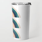 Triple Rainbow in Green Travel Mug Gallery Image 2