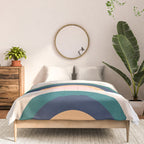 Triple Rainbow in Green Comforter Gallery Image 3
