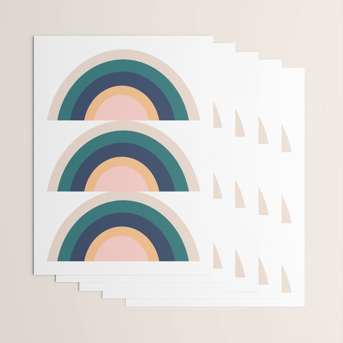 Triple Rainbow in Green Wrapping Paper Gallery Image 3
