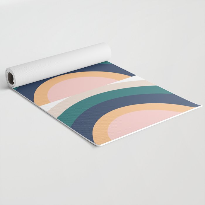 Triple Rainbow in Green Yoga Mat Gallery Image 2