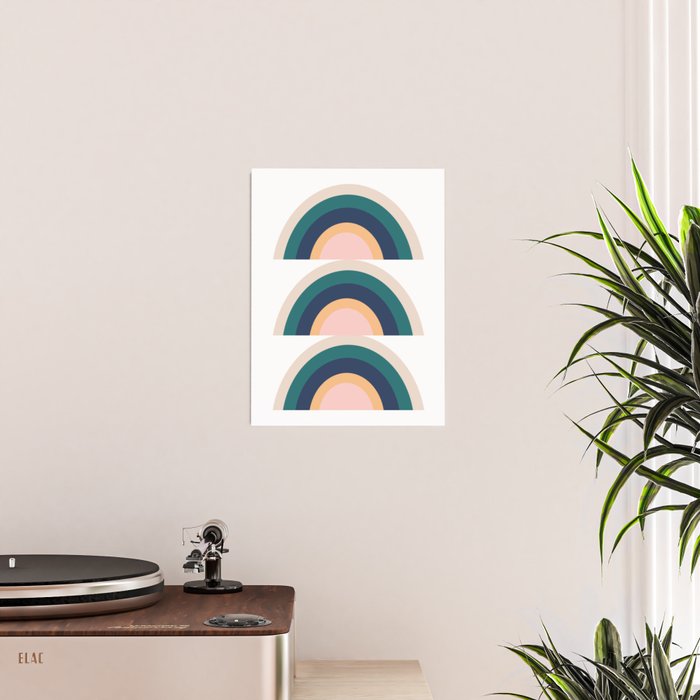 Triple Rainbow in Green Poster Gallery Image 2