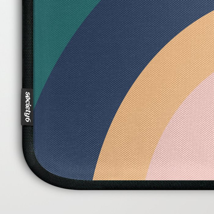 Triple Rainbow in Green Laptop Sleeve Gallery Image 3