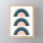 Triple Rainbow in Green Mini Art Print Gallery Image 1