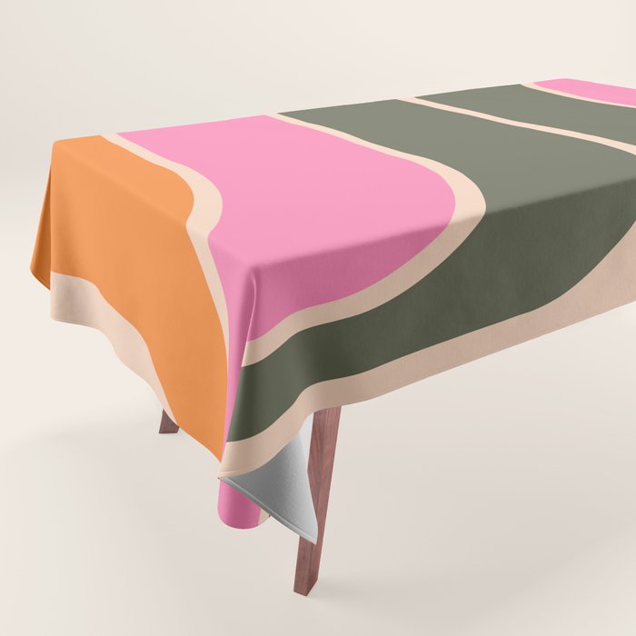Retro Curve Tablecloth Gallery Image 1
