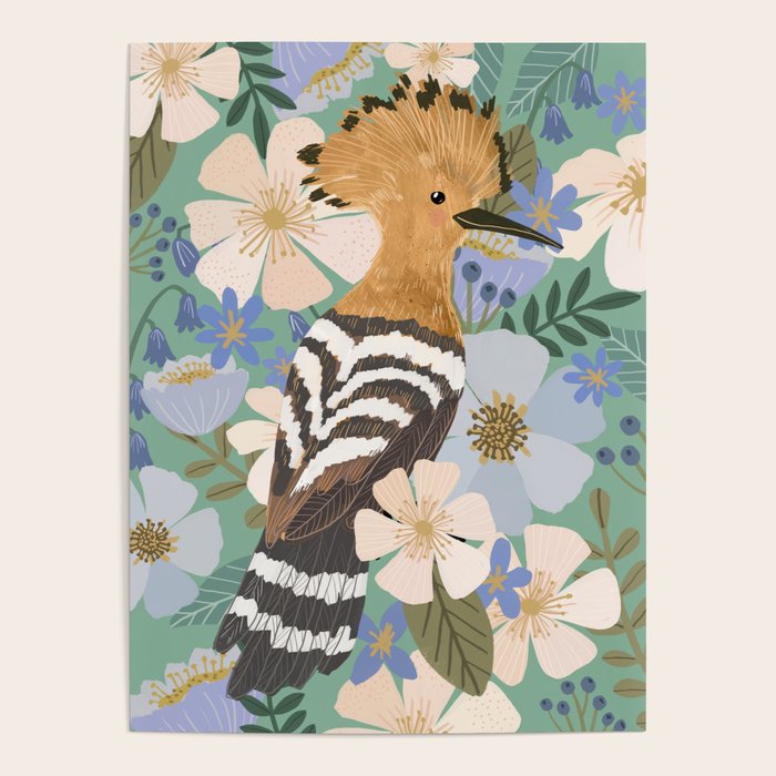 Bird illustration Poster Gallery Image 1