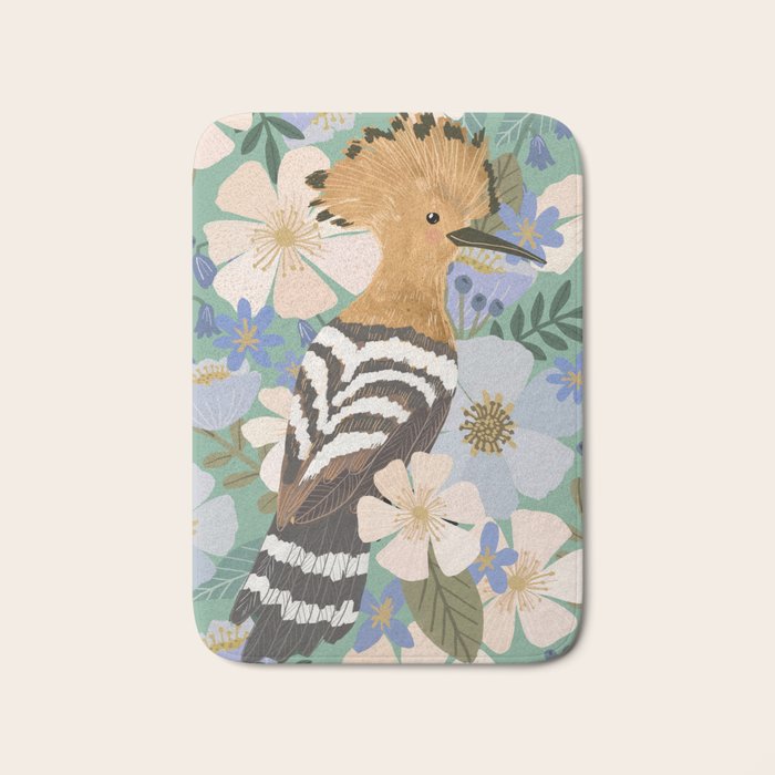 Bird illustration Bath Mat Gallery Image 1