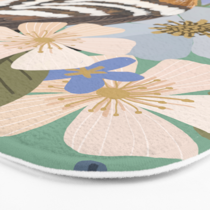 Bird illustration Bath Mat Gallery Image 3