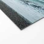 Sunset by the sea - Blue ocean, pink sky Welcome Mat Gallery Image 2