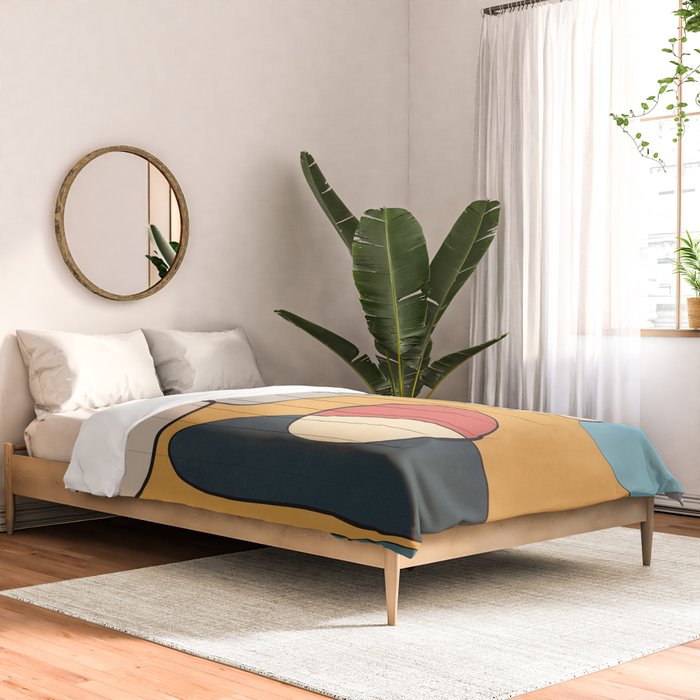 Abstract Line Art 07 Comforter Gallery Image 2