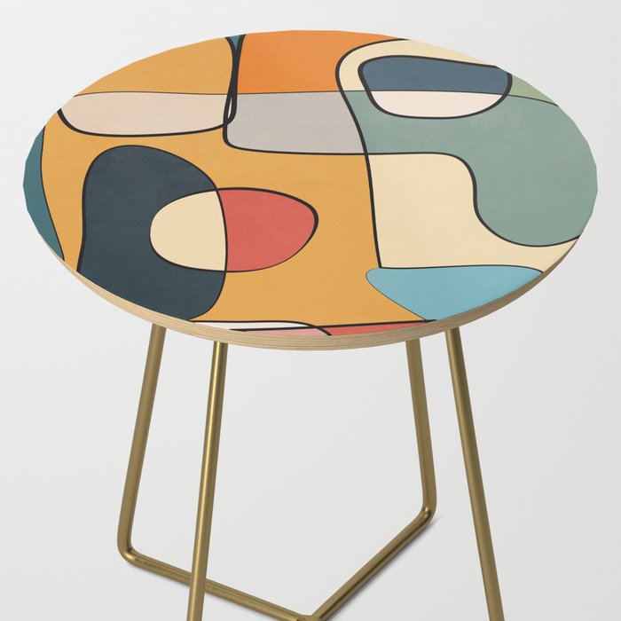 Abstract Line Art 07 Side Table Gallery Image 2