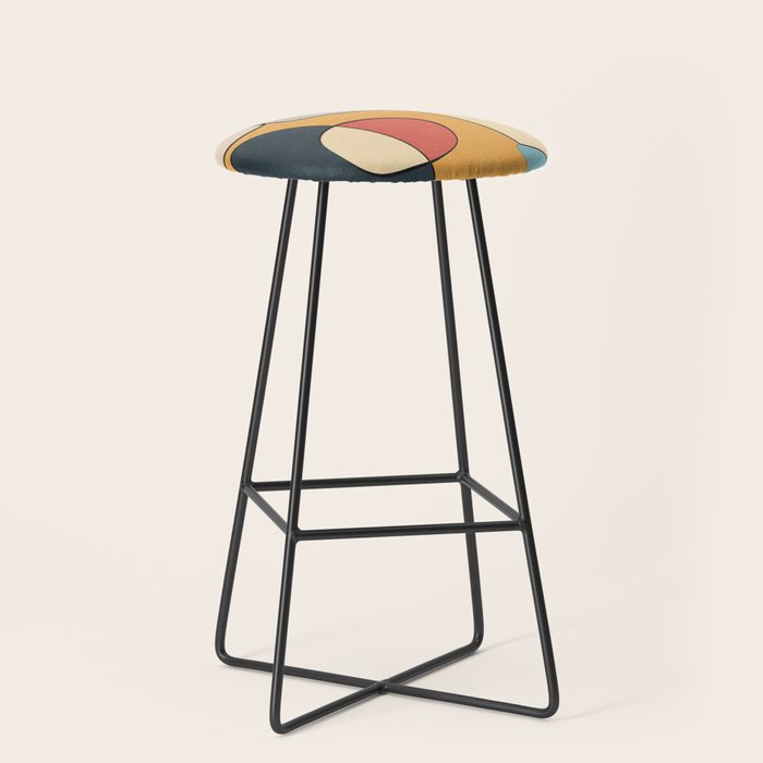 Abstract Line Art 07 Stool Gallery Image 1