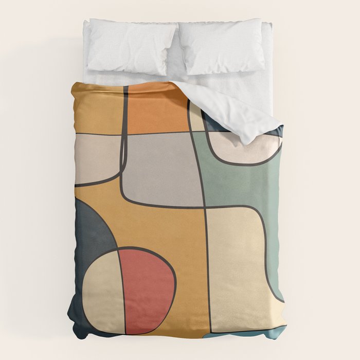Abstract Line Art 07 Duvet Cover Gallery Image 1