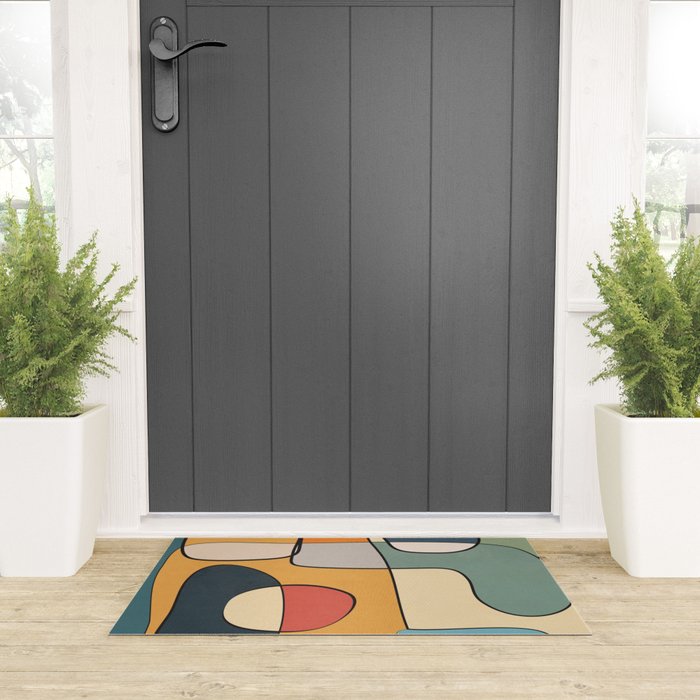 Abstract Line Art 07 Welcome Mat Gallery Image 3