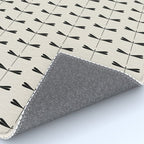 Dragonfly Pattern VIII Neutral Off White Rug Gallery Image 4