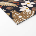 Christmas night forest ornaments Welcome Mat Gallery Image 2