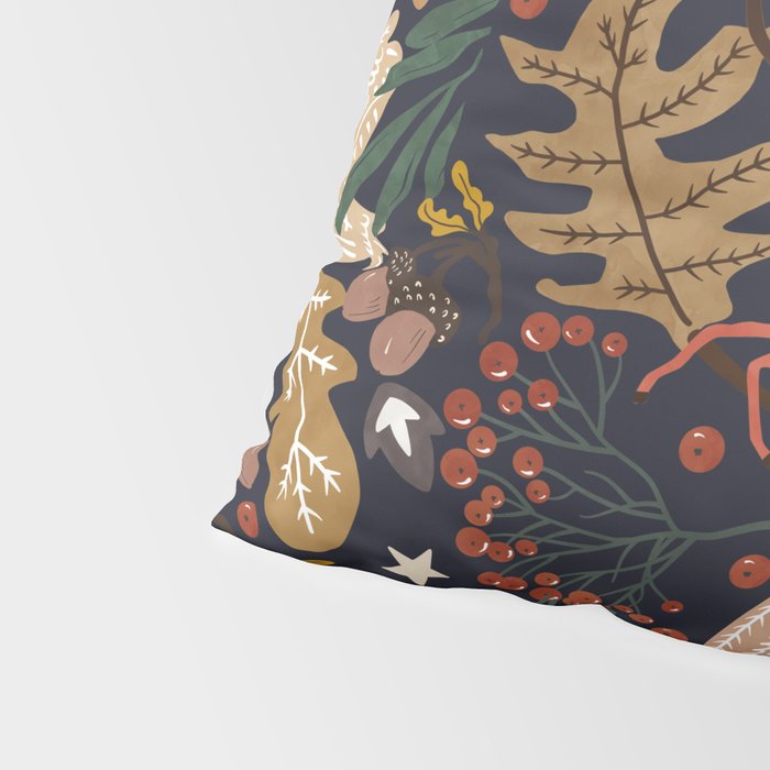Christmas night forest ornaments Pillow Sham Gallery Image 4