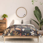 Christmas night forest ornaments Comforter Gallery Image 3