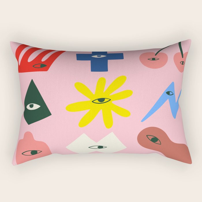 Curious Shapes Rectangular Pillow Gallery Image 2