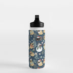 Christmas Pugs Water Bottle Gallery Image 3