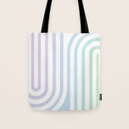 Bold Curvature Stripes XVII Tote Bag Gallery Image 1