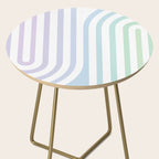 Bold Curvature Stripes XVII Side Table Gallery Image 2