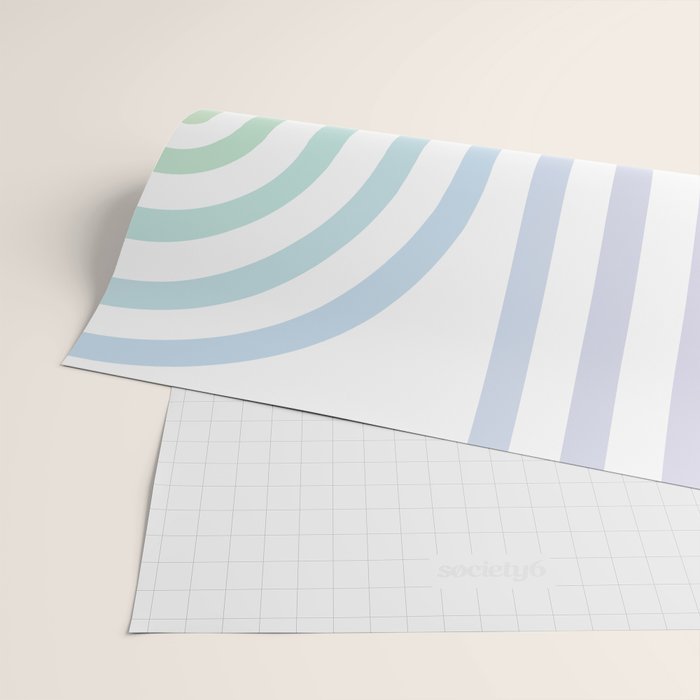 Bold Curvature Stripes XVII Wrapping Paper Gallery Image 2