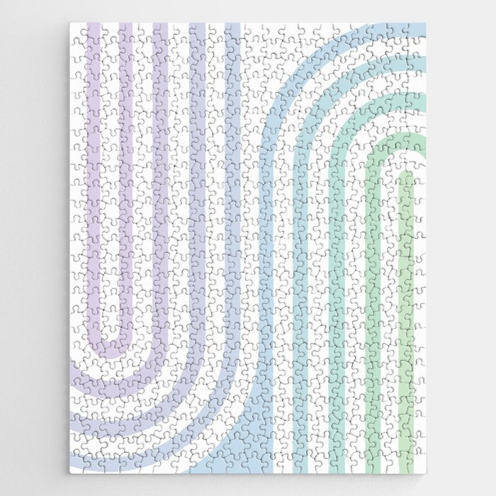 Bold Curvature Stripes XVII Jigsaw Puzzle Gallery Image 1