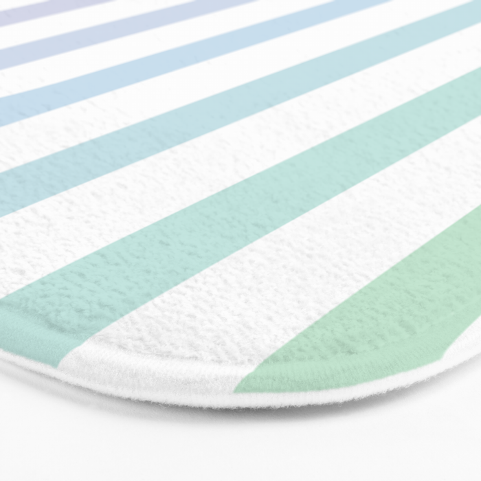 Bold Curvature Stripes XVII Bath Mat Gallery Image 3