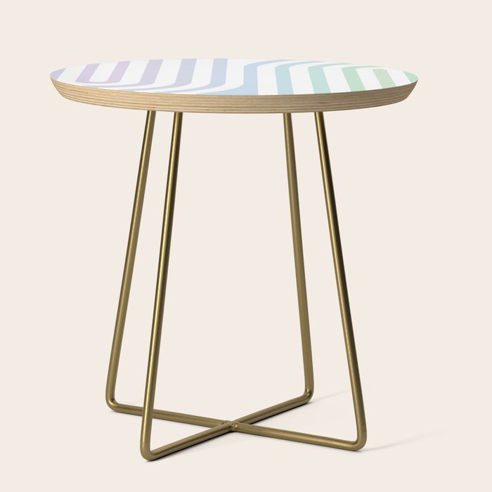 Bold Curvature Stripes XVII Side Table Gallery Image 1