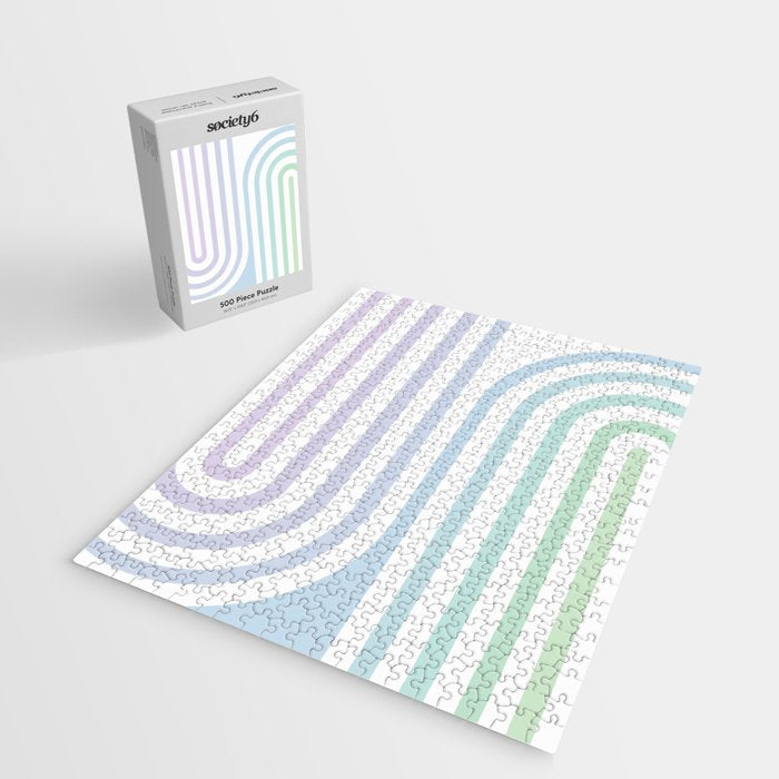 Bold Curvature Stripes XVII Jigsaw Puzzle Gallery Image 2